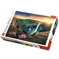 Haifoss vízesés, Izland puzzle 2000db-os - Trefl