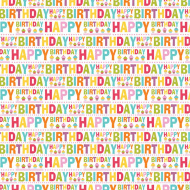 Happy Birthday feliratos csomagolópapír 100x70cm