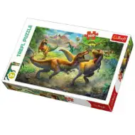 Harcoló Tyrannosauruszok 160db-os puzzle - Trefl