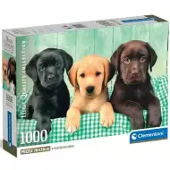 Három kis labrador 1000 db-os HQC puzzle poszterrel - Clementoni