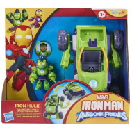 Marvel: Vasember 2 az 1-ben Mech Hulk autó és figuraszett - Hasbro