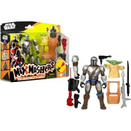 Transformers: Mix Mashers Deluxe Mandalóri és Grogu figura kiegészítőkkel - Hasbro
