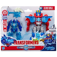 Transformers Cyberworld: Nyílt tengeri hősök Energon-hullám Optimus Fővezér és Délibáb robotfigura - Hasbro