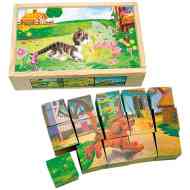 Háziállatos 15db-os mesekocka