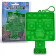 Minecraft Bubblers Mini Pop-it meglepetés kulcstartó 1db