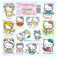 Hello Kitty csillagjegyek matrica 12db