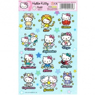 Hello Kitty Csillagjegyek matrica szett 12db