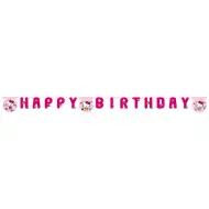 Hello Kitty szülinapi „Happy Birthday” feliratú party banner