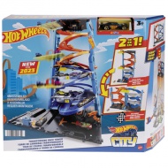 Hot Wheels City: 2 az 1-ben versenytorony játékszett - Mattel
