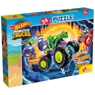 Hot Wheels Monster trucks 24db-os puzzle 35x25cm - Lisciani