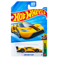 Hot Wheels: 2016 Ford GT Race sárga kisautó 1/64 - Mattel
