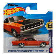 Hot Wheels: 1970 Custom Plymouth Road Runner kisautó 1/64 - Mattel