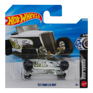Hot Wheels: '33 Ford Lo Boy fehér kisautó 1/64 - Mattel
