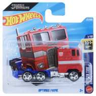 Hot Wheels: Optimus Prime piros kisautó 1/64 - Mattel