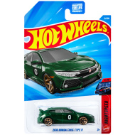 Hot Wheels: 2018 Honda Civic Type R zöld kisautó 1/64 – Mattel