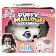 Pufók mályvacukor állatka: Ice Cream - fehér