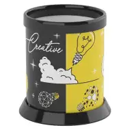 ICO: Henger alakú írószertartó Creative felirattal és mintával