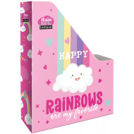 ICO: Lizzysuli Lollipop Rainbow szivárvány mintás irattartó papucs A/4-es méretben