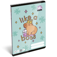 ICO: Lizzysuli Lollipop Capybara mintás vonalas füzet A/5 14-32