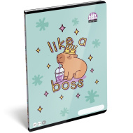 ICO: Lizzysuli Lollipop Capybara mintás sima füzet A/4 80-32