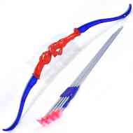 Íj szett 4db nyílvesszővel kék-piros színben