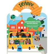 Irány... a suli foglalkoztató könyv újrahasználható matricákkal