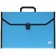 Spirit: Kék irattartó mappa A4 12 rekeszes fogantyúval