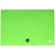 Spirit: Irattartó mappa A4 12 rekeszes neon zöld