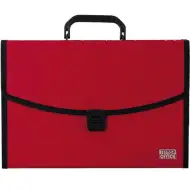 Spirit: Piros irattartó mappa A4 12 rekeszes fogantyúval