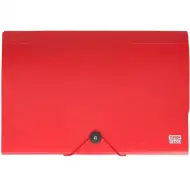 Spirit: Irattartó mappa A4 12 rekeszes piros