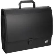 Spirit: Fekete irattartó mappa A4 26 rekeszes fogantyúval