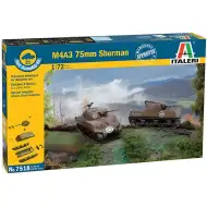 Italeri 1/72 M4A3 75mm Sherman tank 2db-os makett szett