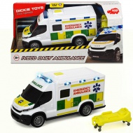 Iveco Daily mentőautó hordággyal, fénnyel és hanggal - Dickie Toys