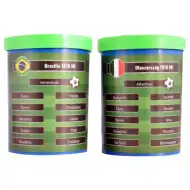 Játszd újra az 1970-es foci VB döntőt! Brazília-Olaszország gombfoci szett ajándék csapattal