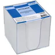 Spirit: Jegyzettömb átlátszó tárolóban 900lapos 9x9x9cm