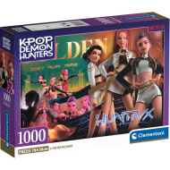 K-Pop Démonvadászok - Zoey, Rumi és Mira 1000 db-os puzzle poszterrel - Clementoni