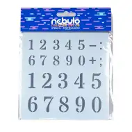 Nebulo: Kis számok műanyag sablon lap