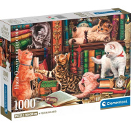Kíváncsi cicák HQC 1000 db-os puzzle poszterrel - Clementoni