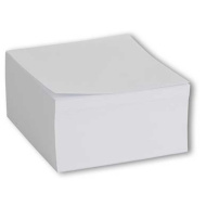 Kocka jegyzettömb 8,5x8,5x4cm-es 500 lapos fehér ragasztott