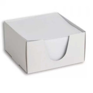 Kocka jegyzettömb 9x9x5cm-es 500 lapos fehér dobozos