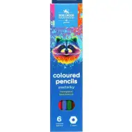 ICO: Koh-I-Noor 3551 Hatszögletű színes ceruza mosómedvés dobozban 6 darabos