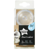 Tommee Tippee: Closer to Nature közepes folyású cumisüveg cumi 2db (3 hó+)