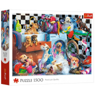 Kutyák a mosókonyhában 1500db-os puzzle - Trefl