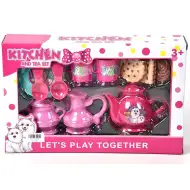 Kutyusos teás készlet süteménnyel