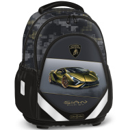 Ars Una: Lamborghini Sian anatómiai 33×43×22cm-es iskolatáska hátizsák