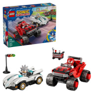 LEGO® Sonic the Hedgehog™: Silver autója Knuckles monster truckja ellen (77118)