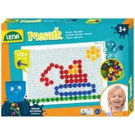 LENA: Mosaik Átlátszó pötyi kreatív szett 15mm 120db-os