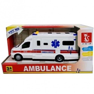 Lendkerekes mentőautó fénnyel és hanggal 19cm