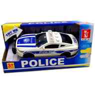 Lendkerekes rendőrautó fénnyel és hanggal 15cm-es