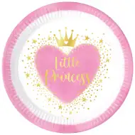Little Princess 8db-os papírtányér szett 23cm-es